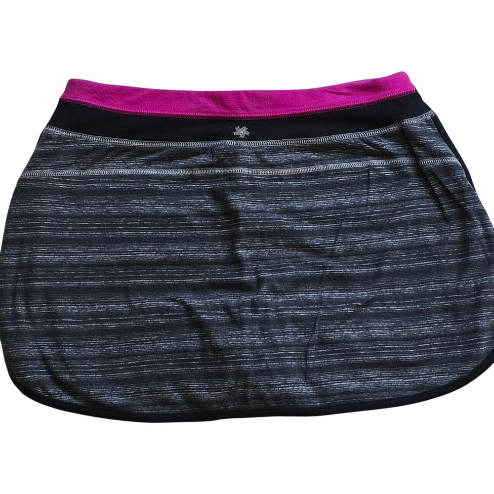 Tek Gear Athletic Skort Womens Size L Heather Gray Pink Athletic Skirt Shorts